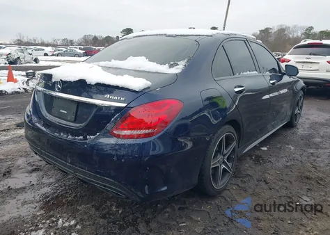 2018 Mercedes-Benz C 300 4Matic из США, поврежденный, VIN 55SWF4KB0JU260348